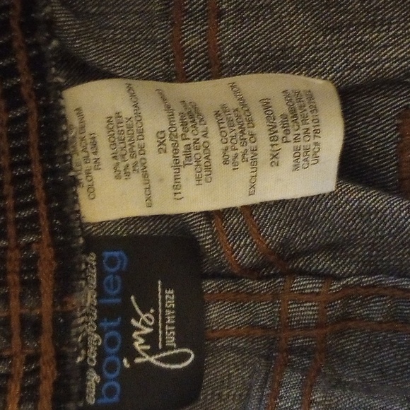 2X 18/20P jms elastic waist stretch jean Capri - Picture 4 of 4